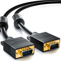 deleyCON VGA Cable - HQ Black Polybag